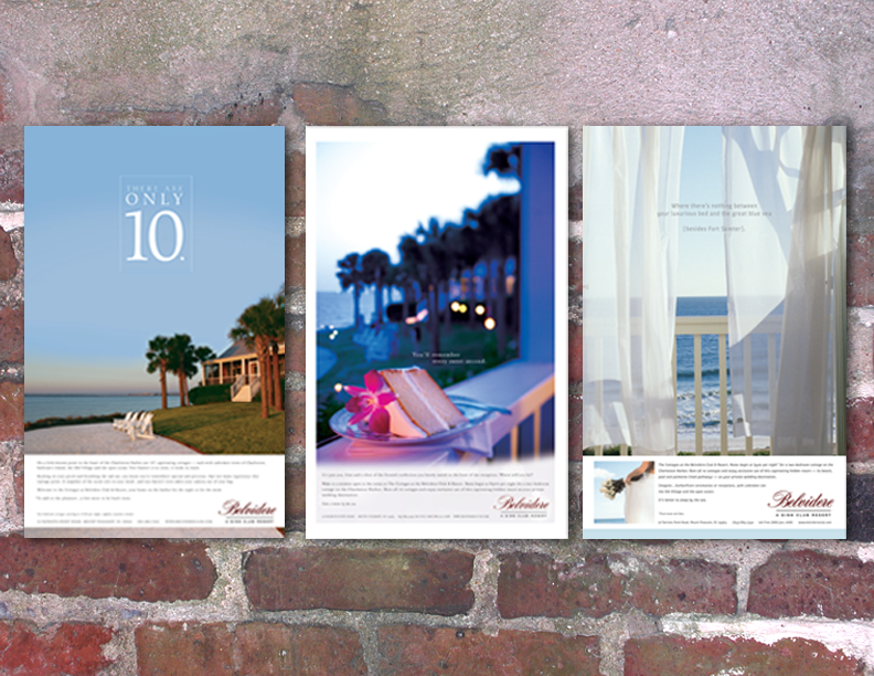 Full Page Ads for Luxury Accommodations on Charleston Harbor