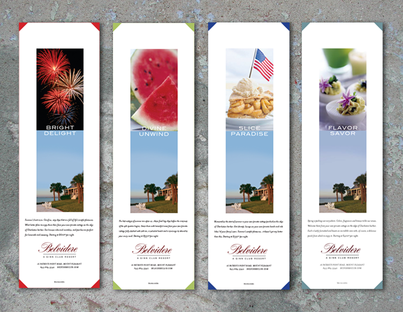 1/3 Page Ads for Luxury Accommodations on Charleston Harbor