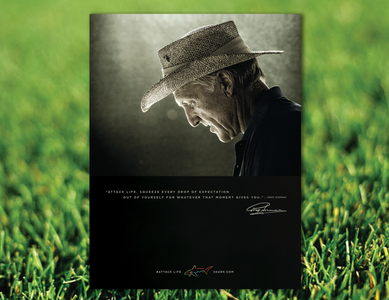 Full Page Ad for Pro Golfer Greg Norman