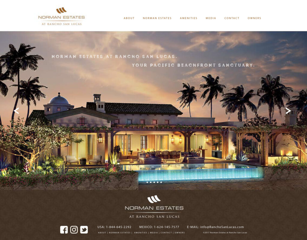 Landing Page for Norman Estates